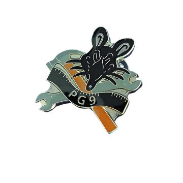 PG9 Prohibition Rat Pin Badge