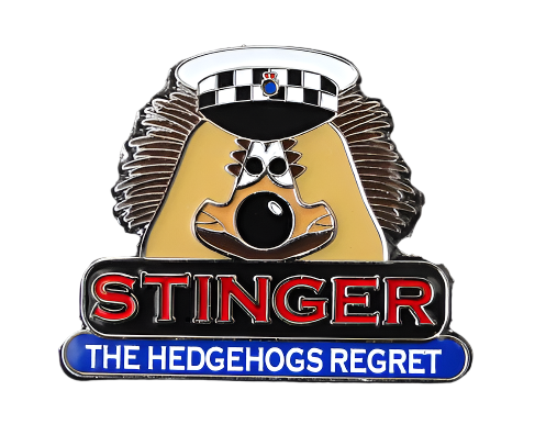 Stinger – Hedgehogs Regret lapel badge