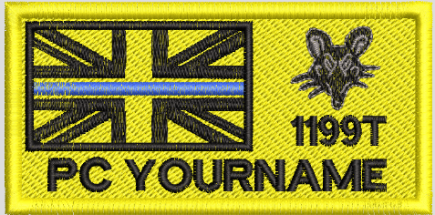 Custom Velcro 100x52mm TBL Rat Custom Patch - Made to Order