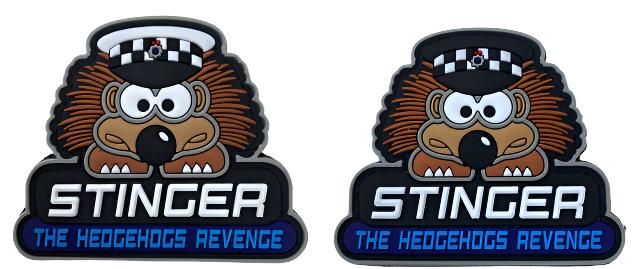 ‘Hedgehogs Revenge’ Rubber Velcro Backed Patch