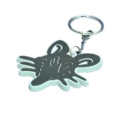 Rubber Rat Cut Out Keyring
