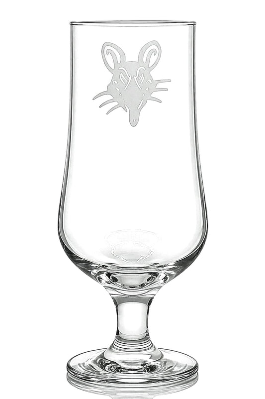 Black Rat Bossie Tall Beer Glass