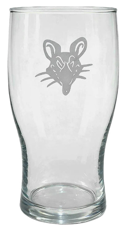 Black Rat Personalised Pint Glass
