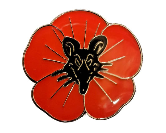 Black Rat Remembrance Pin Badge
