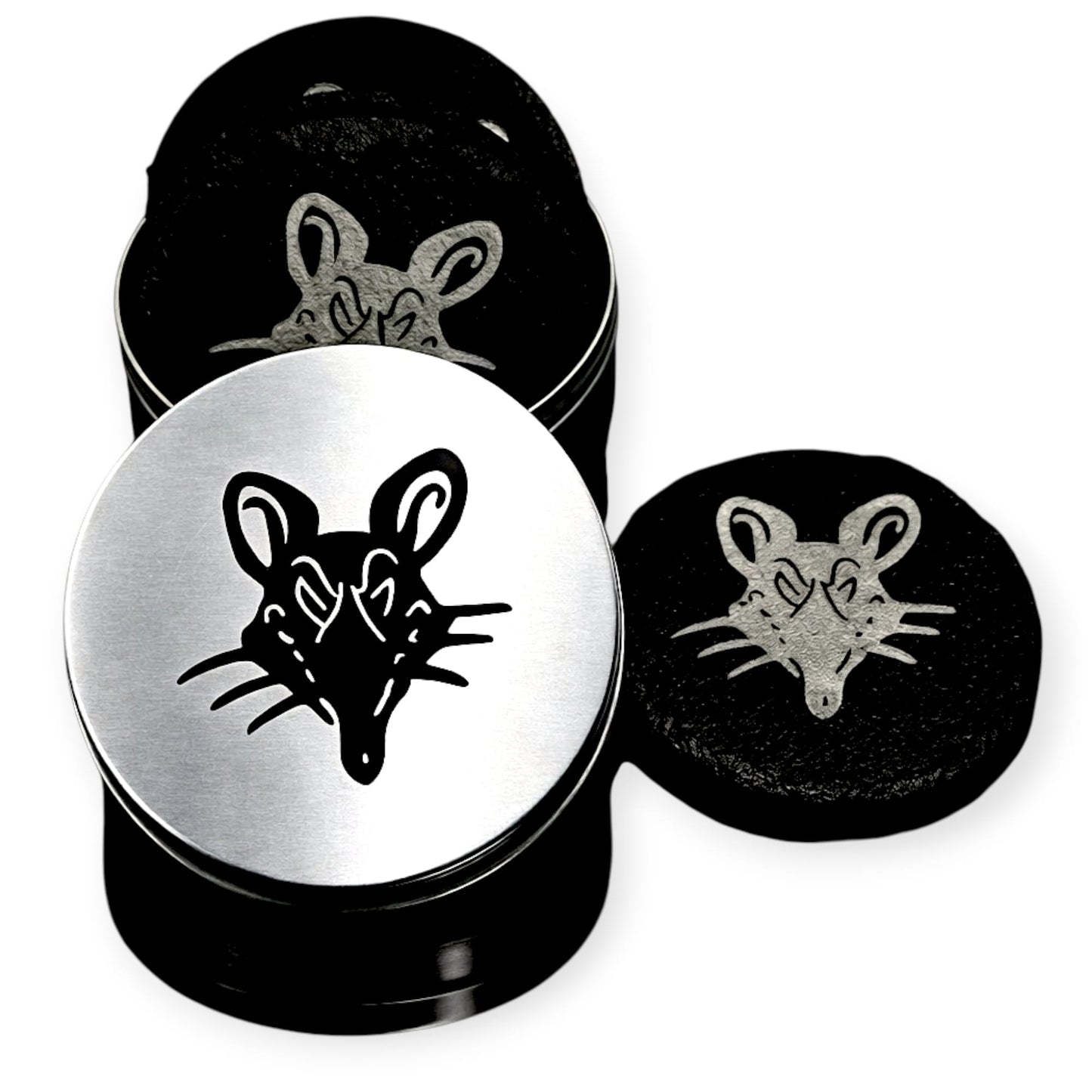 The Rat Slate Coaster Set (4 in tin)