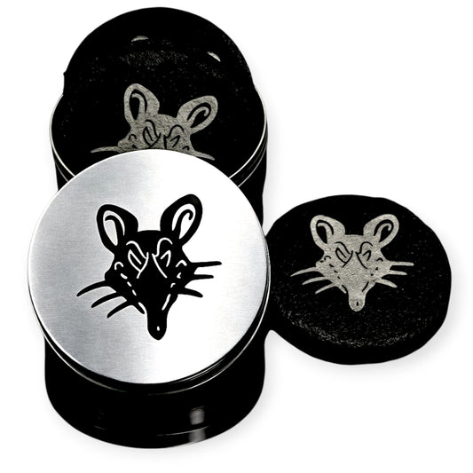 The Rat Slate Coaster Set (4 in tin)