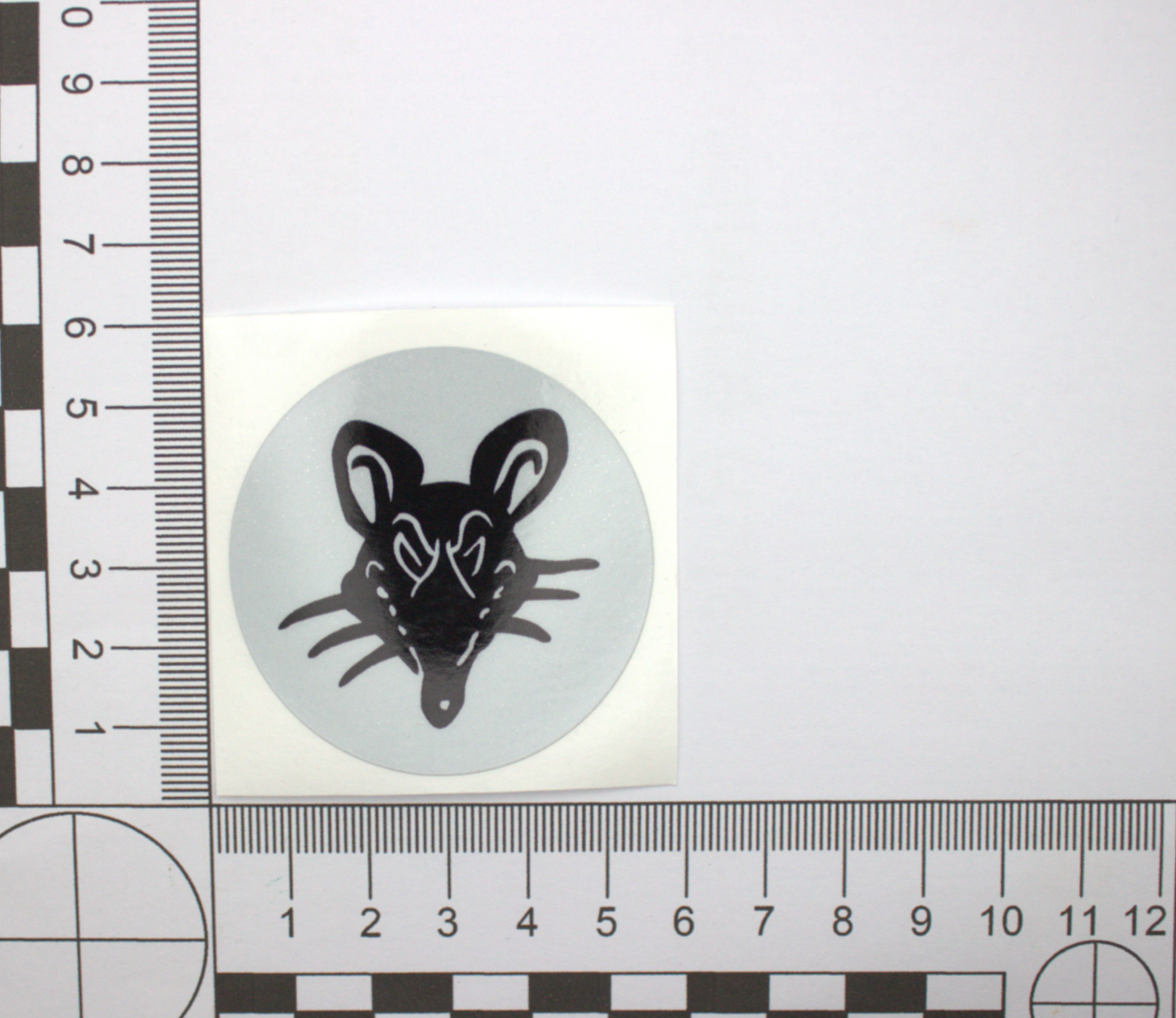 Small Reflective Rat Sticker