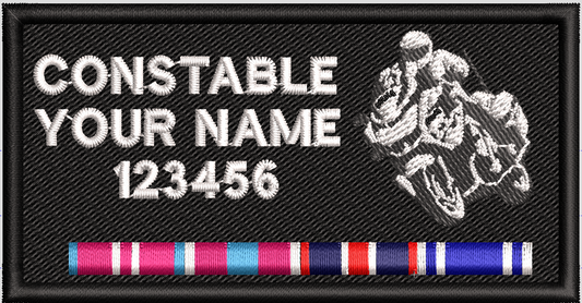 Custom Velcro 100x52mm Solo Motorcycle Patch - Made to Order