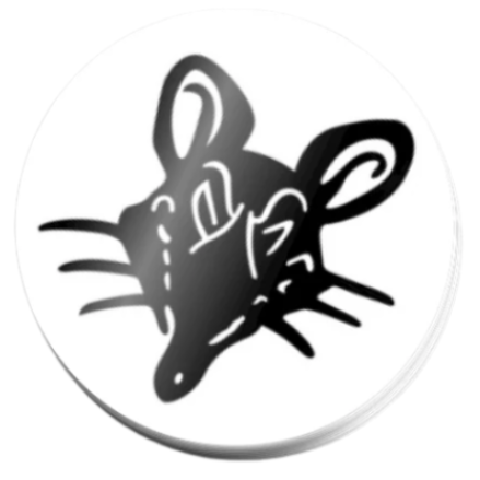 THE Original Rat Sticker – Blue Light Gift CIC