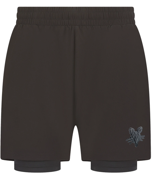 Black Rat - Men's Double Layer Sport Shorts
