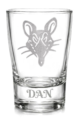 The Black Rat Shot Glass