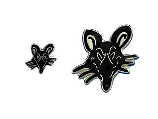 Cut Out Rat Lapel Pin