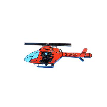 London Air Ambulance Helicopter with Rat Logo Lapel Pin Badge